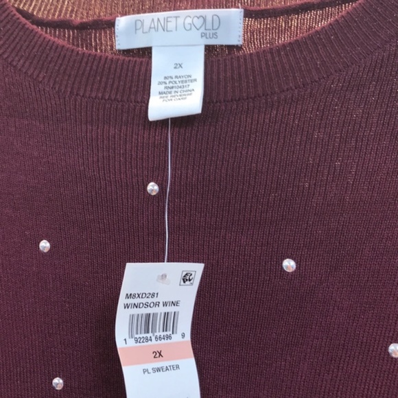 Derek Heart Trendy PlusSize Studded Sweater Dress - Picture 5 of 5